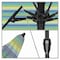 California Umbrella 9' Bronze Aluminum Market Patio Umbrella, Sunbrella Seville Seaside 194061337257 - alternate 2